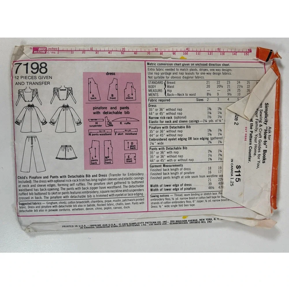 Vintage 70s Sewing Patterns Lot Simplicity McCalls Kwik Sew Toddler Size 2 Youth
